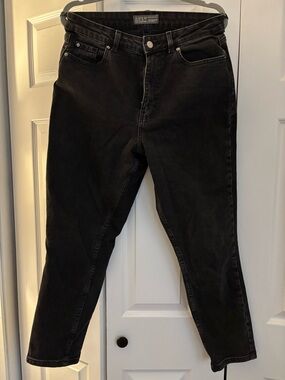Primark Black Cropped High-Rise Jeans